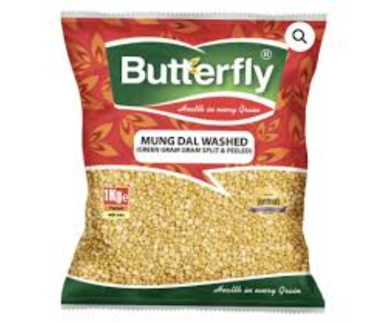 BUTTERFLY MUNG DAL WASHED (GREEN GRAM S & P) 1KG